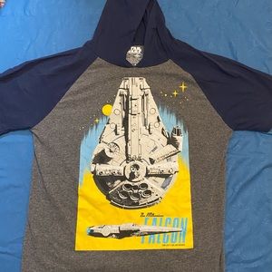 Star Wars Hooded T-Shirt Size Large